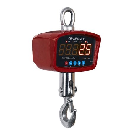 OPTIMA SCALES General Purpose Crane Scale - 1500 lbs x 0.5 lb. LED Display OP385057